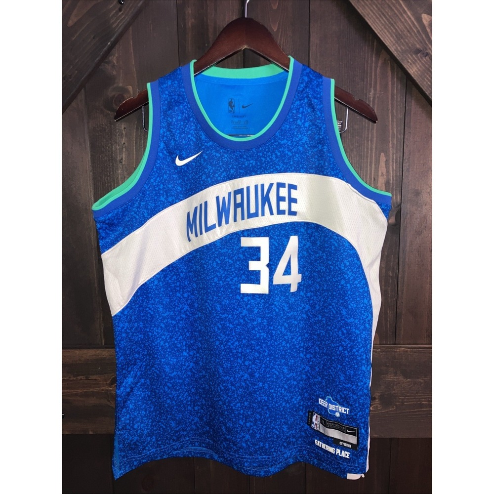 Nike Milwaukee‎ Bucks Antetokounmpo City Edition Swingman Youth XL Jersey 18/20